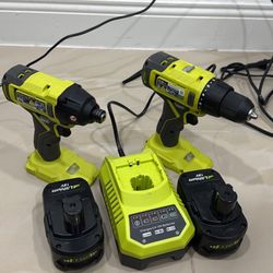 Set Ryobi Drill + Taladro Impacto