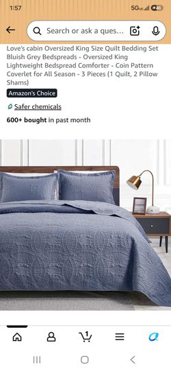 Brand New In Box Oversized King Size Quilt Bedding Set