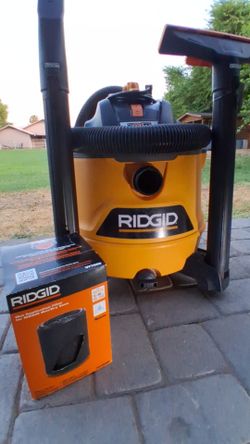 RIDGID 14-Gallon 6.0 PHP Wet/Dry Vac + NEW WET Filter