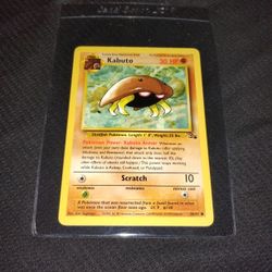 Rare Vintage Old 1999 Pokemon - Kabuto Card 50/62