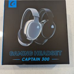 Brand New Captain 300 Gaming Headset (White) | Wireless 2.4GHz | PC, PS, Xbox, Switch, Phone