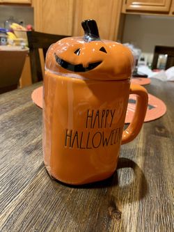 Rae Dunn Happy Halloween Mug Topper