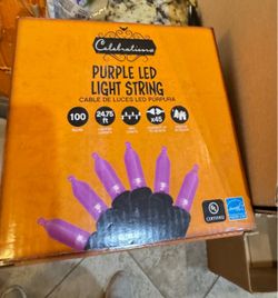 NIB Purple Halloween Light String