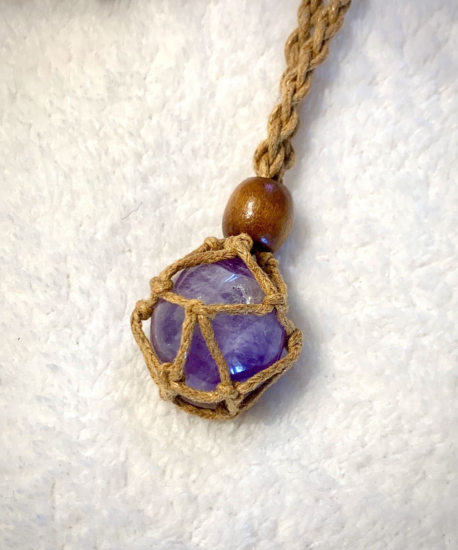 Amethyst crystal Necklace 