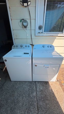 Whirlpool washer and dryer set working perfectly in excellent conditions💦🔥
