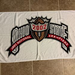 Ohio State Buckeyes 2002 National Championship Beach Pool Bath Towel NCAA