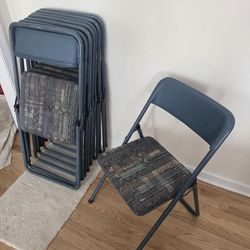8 Padded Folding Chairs