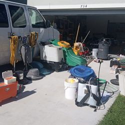 Cleaning Supplies.  To Wax And Strip