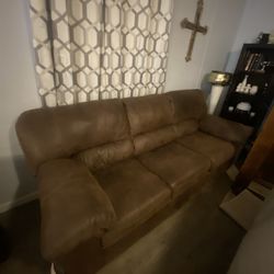 BROWN COUCH SET 