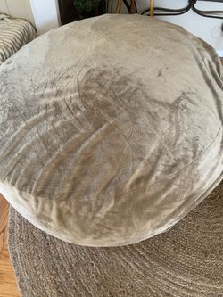 Large Beige Bean Bag 