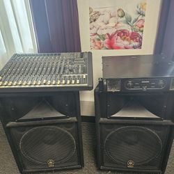 Power Mixer And Spekers