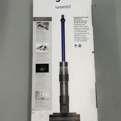 NEW! Dyson Wash G1 Stick Vacuum Battery Wet Bagless Black/Blue - SEALED
