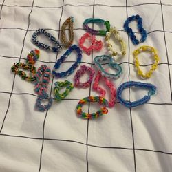 Rainbow Loom Bracelets Pack Of 18