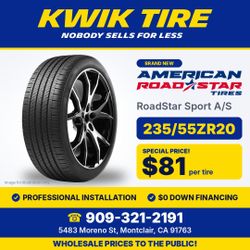 NEW 235/55ZR20 2355520 American RoadStar Sport A/S Tires – 30% OFF