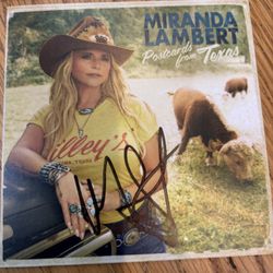 Autographed Miranda Lambert “Postcards From Texas” CD Sleeve And CD!