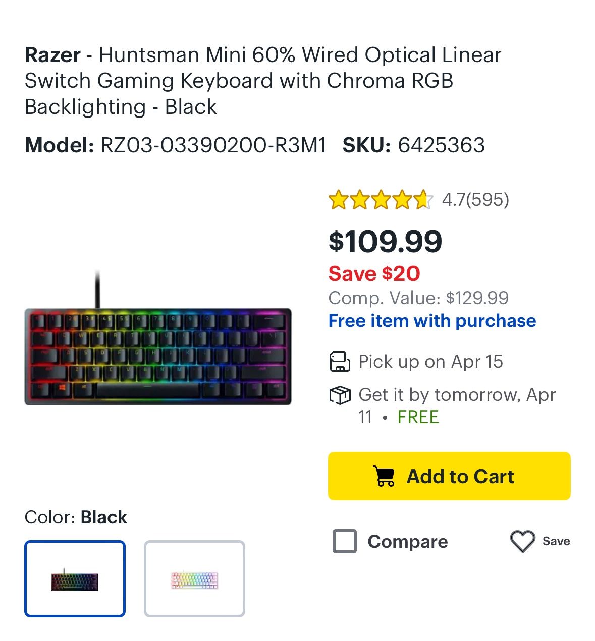 Razer Huntsman Mini