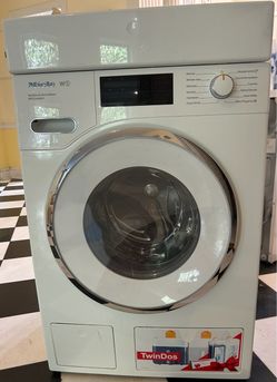 Miele TwinDos 24" Stackable Washer + Ventless Electric Dryer — Immaculate Condition