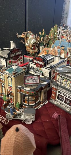Huge Lot Of Vintage 1(contact info removed) Official Department 56 Christmas Villages