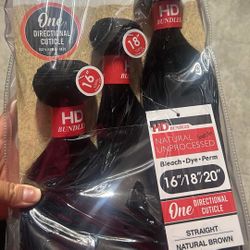 Unprocessed Human Hair Bundles