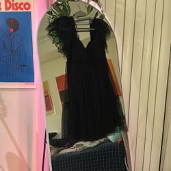 Junior City Studio Black Tulle Dress