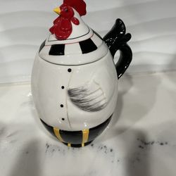 Rooster Ceramic Container