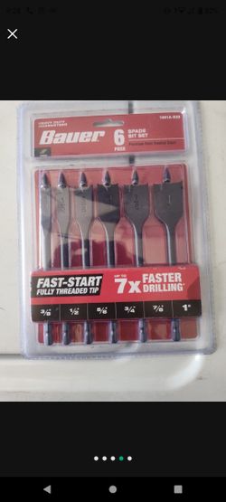Bauer 6 Spade Bit Set (New)