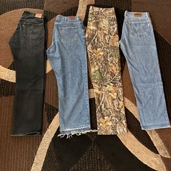 Jeans different sizes