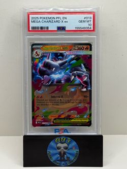 Pokémon TCG Mega Charizard X EX  13/94 PSA 10