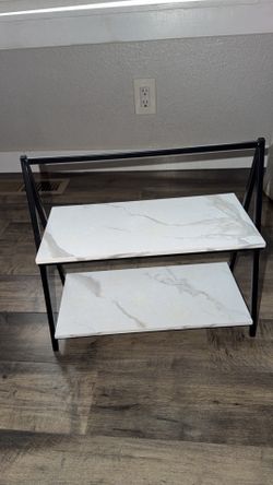 2 tier Marble shelf organizer