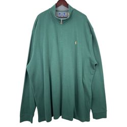 Polo by Ralph Lauren Green Pullover  Long Sleeve Sweatshirt 1/4 Zip 3XL