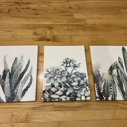 3 Matching Wall Art Pieces