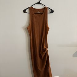 Burnt Orange Maxi Dress