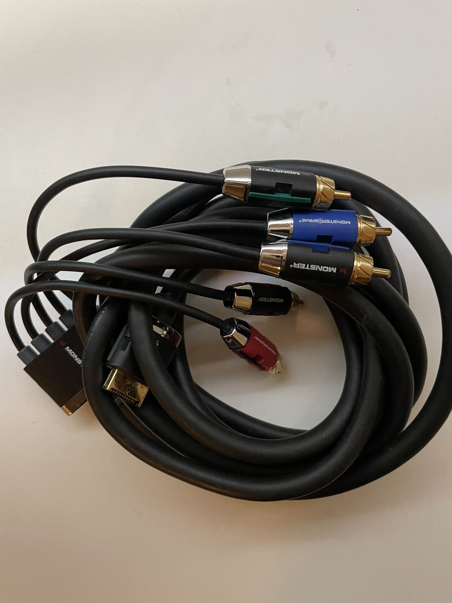 Monster Game Ps2/ps3 Component Cables