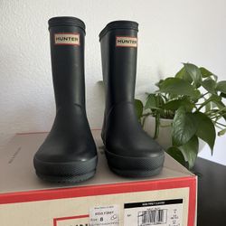 Hunter Navy Rain boots Toddler Size 9/10