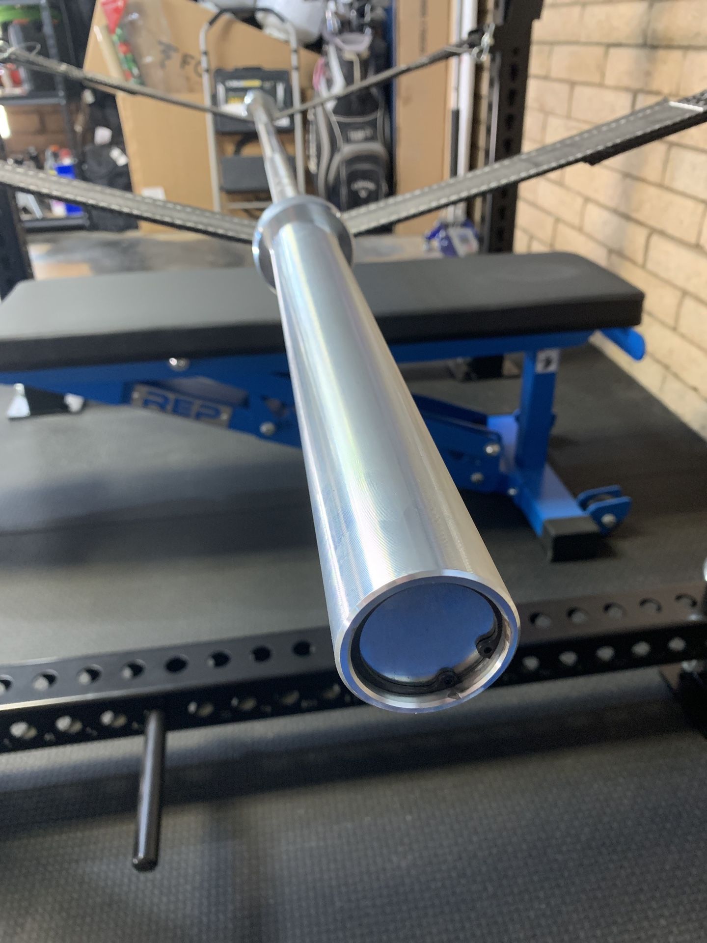 Rogue “Ohio Bar” Barbell - Stainless Steel w/ Bright Zinc Sleeves