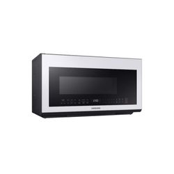30 inch White Glass Samsung Over The Range Microwave 