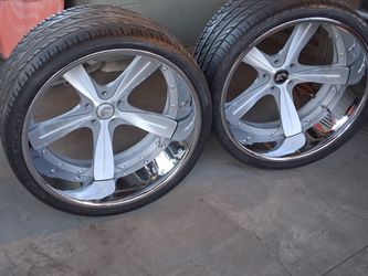 Forgiato 22"&20" staggered 3pc wheels
