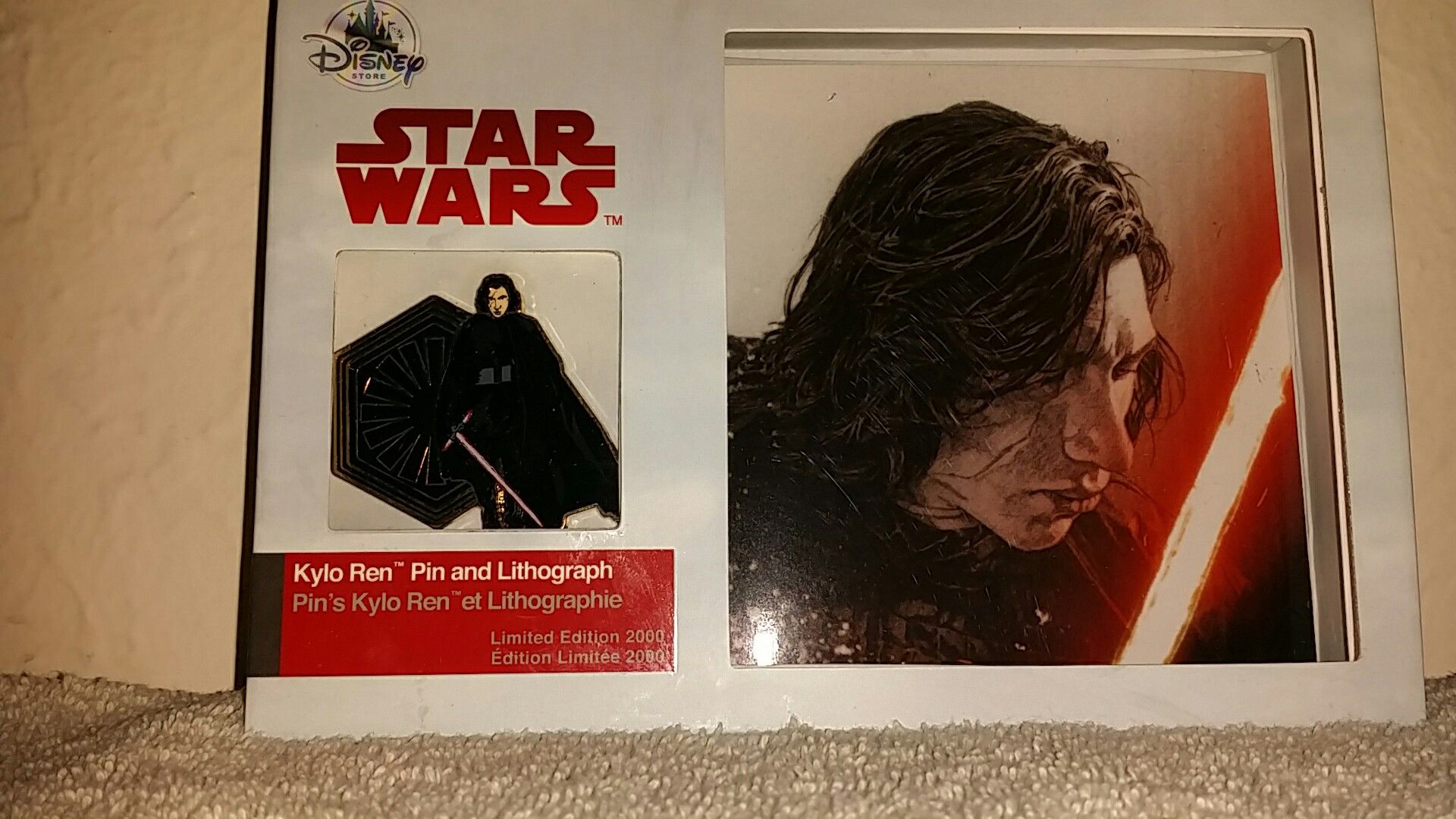 Star Wars Disney Store Kylo Ren Pin LE 2000