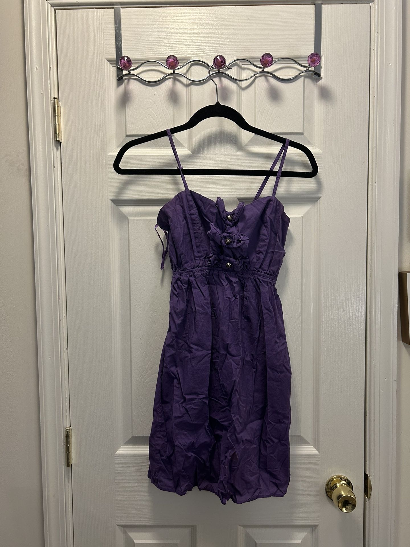 Purple Dress with Bows