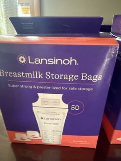 5 boxes Lansinoh breastmilk storage bags