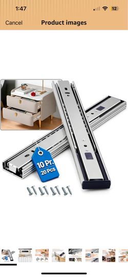 Soft Close Drawer Slides Ball Bearing 3 Folds Full Extension Side Mount Cabinet Runners Glides Rails Track