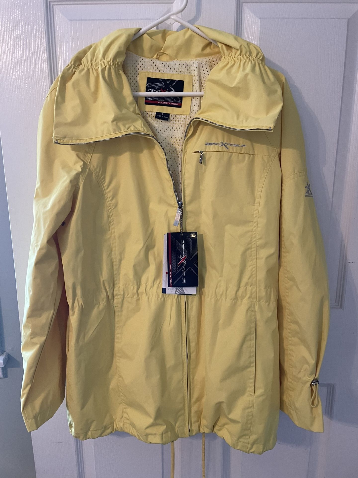 ZeroXposur yellow waterproof windbreaker