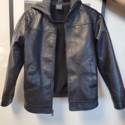 Boys Faux Leather Jacket 