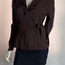 Size 11 Le Belle | Womens Brown Career Blazer 