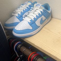 UNC Nike Dunk Lows (Size 13)