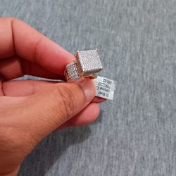 New Micro Pave Sterling Silver 18k Premium Plated  Genuine AAA  CZ Ring 