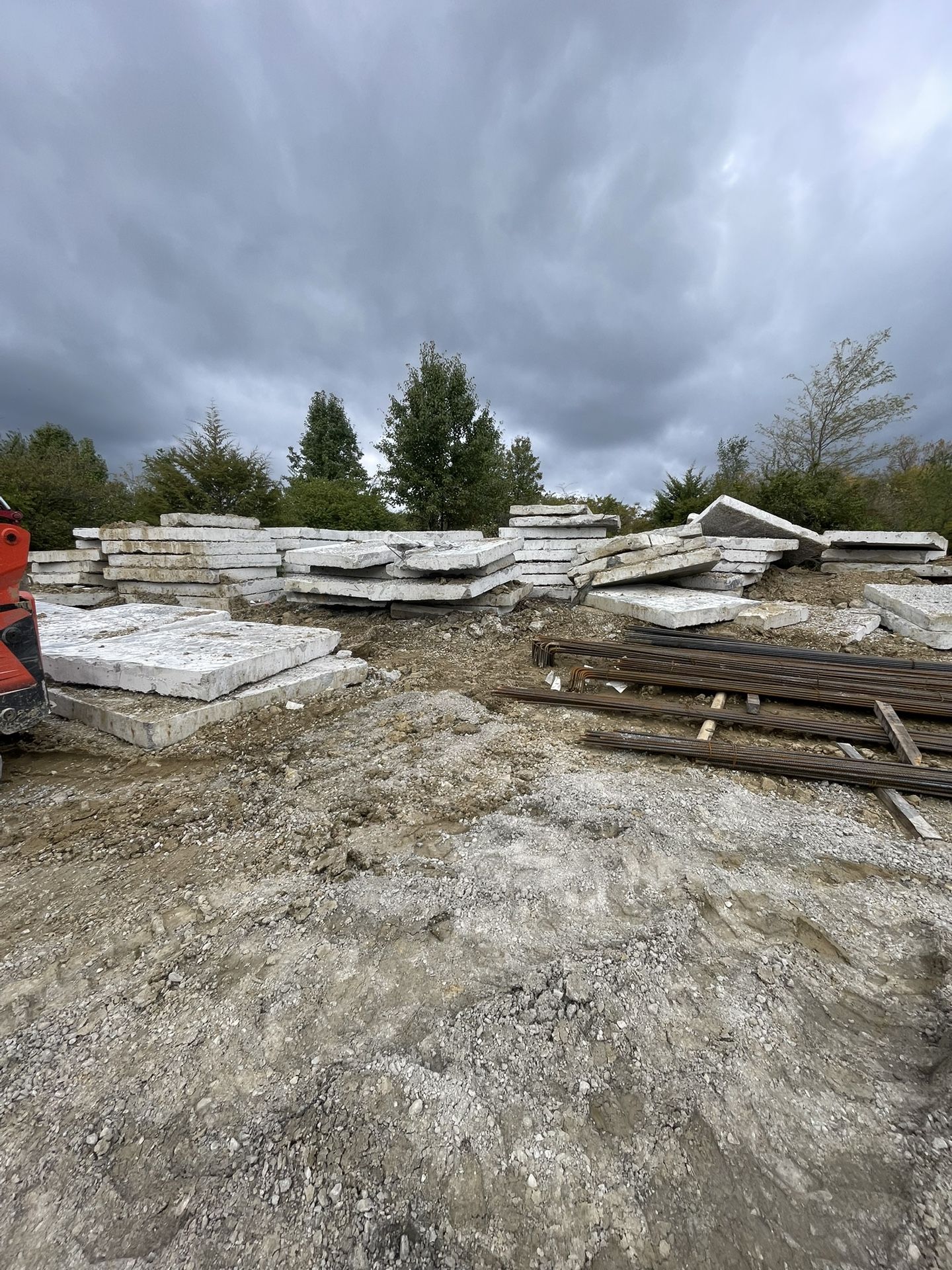 Concrete Pads 5’ X 8’ @ 8” Thick