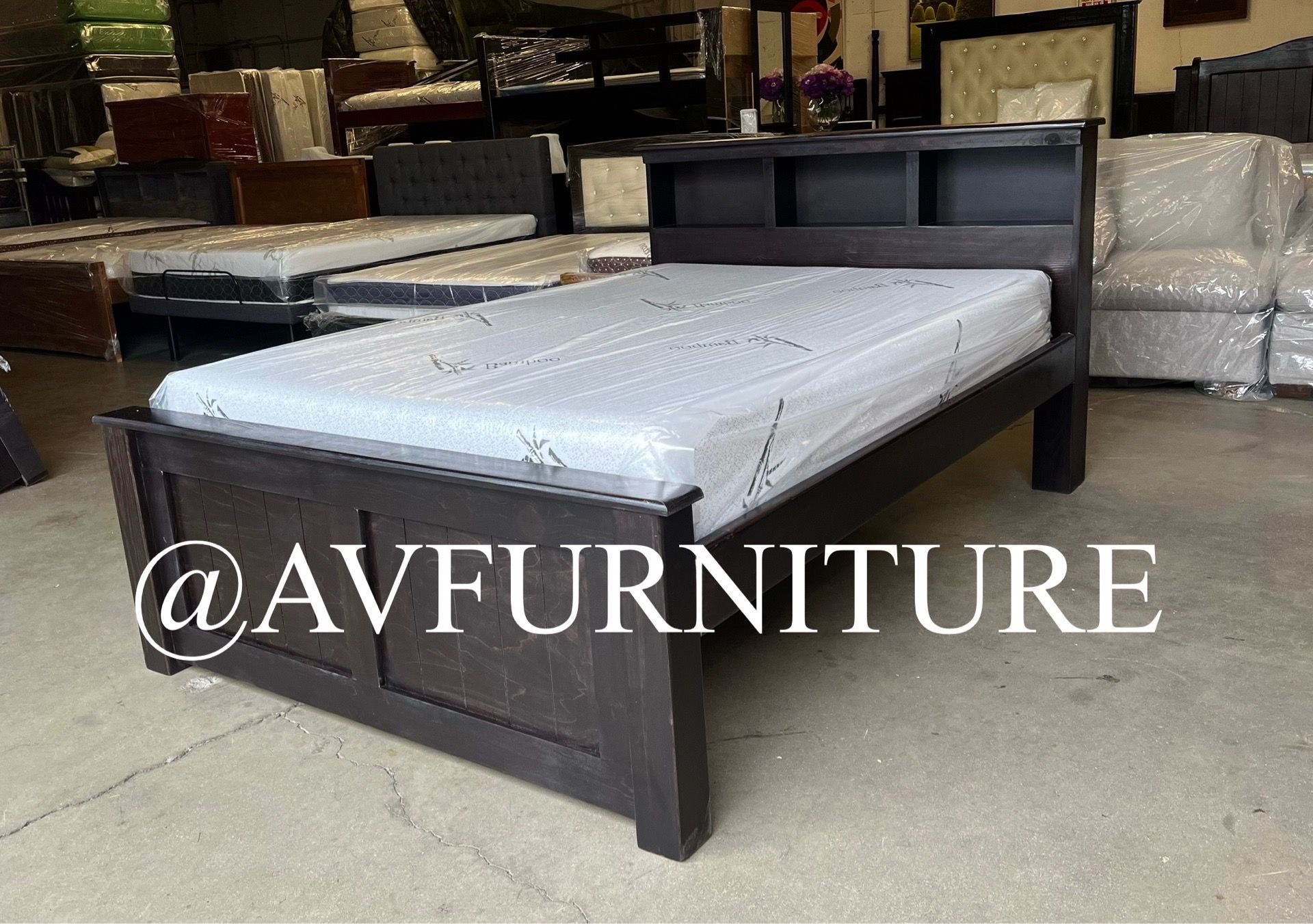 Full Bed and Memory Foam Mattress