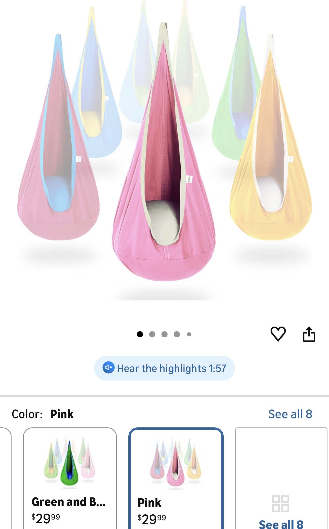 Children’s Pod Seats