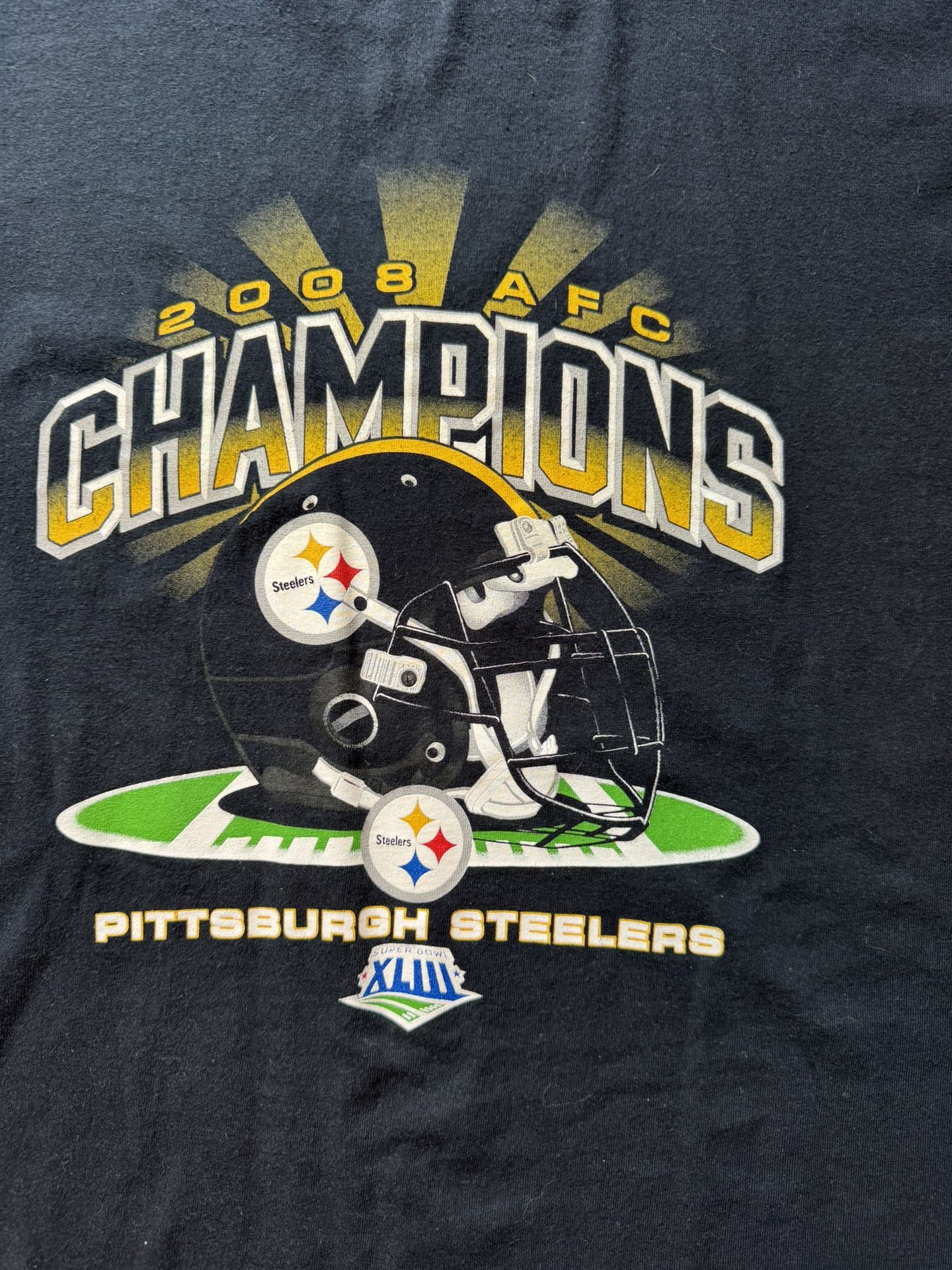 Pittsburgh Steelers 2008 AFC Champions NFL Super Bowl XLIII T-Shirt XL